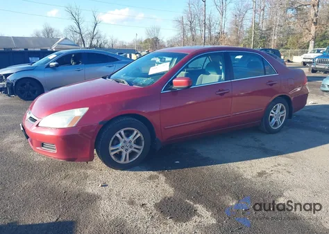 2007 Honda Accord 2.4 Ex из США, поврежденный, VIN 1HGCM56747A021393